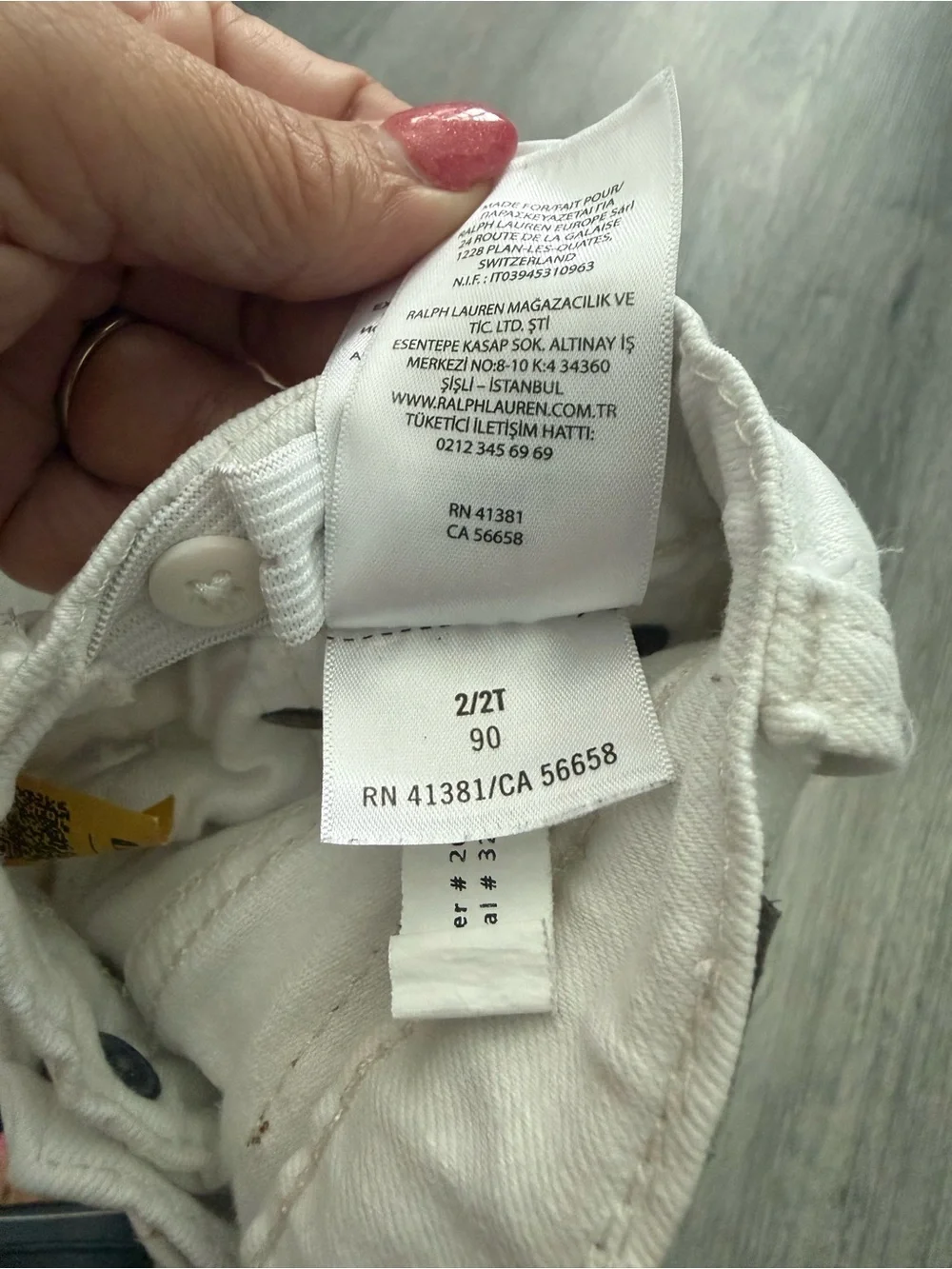Ralph Lauren White Kids Denim Jeans - Boys